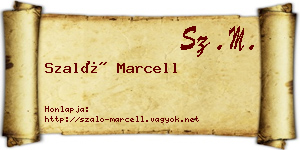 Szaló Marcell névjegykártya