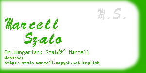 marcell szalo business card